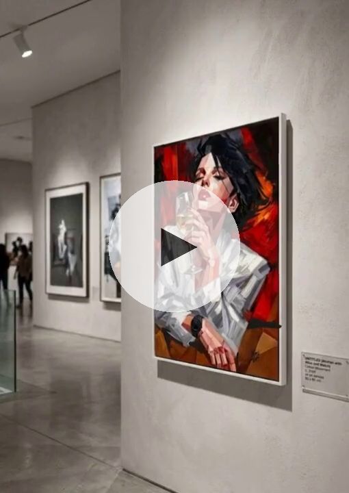 ArteDiAlina.com painting: The woman with black watch